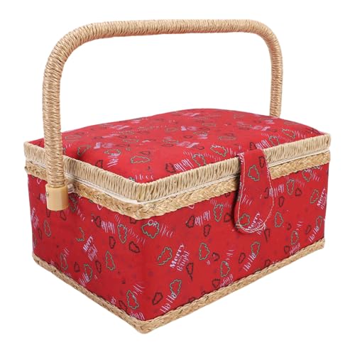 Panier à couture pour travaux manuels en déplacement avec plateau amovible léger