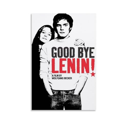 YRWOERHWER Póster de Lenin con texto en inglés 'Good Bye', arte moderno y estético, decoración artística para sala de estar, dormitorio, 30 x 45 cm, estilo sin marco