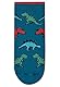 Sterntaler Baby Jungen Fliesen Socken Baby FLI Soft Dinos Strümpfe meliert - Fliesen Rutsch Socken Baby - mit Dinos und Vollplüsch - tintenblau, 18