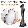 Cable Ties 300mm×3.6mm Black Zip Ties Wraps 40PCS Heavy Duty Strong Nylon Premium Self Locking Tensile Strength 40lbs 12 inch/30 cm #3