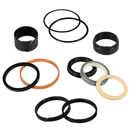 Image of G109452 G105548 1543252C1 Hydraulic Cylinder Seal Kit Fit for Case 350 350B 450 450B 480 480C 480E 580C 580D 580E 550G Loader Bucket Tilt /Bucket Ripper Dipper(Rod: 1.50 inch, Bore: 3 inch)