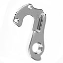 UJEAVETTE MTB Bike Rear Gear Mech Derailleur Hanger Tail Hook Drop Out Adapter 8# - Aluminum Bike Transmission Tail Hook | Universal Rear Derailleur Hanger with Screws | Smooth Surface Strong Alloy gallery image