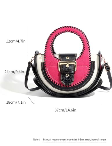 Image of Designer Handbag Black Multi-Color Leather Vintage women's handbag Large Capacity Multi-layer 2025 new in crossbody