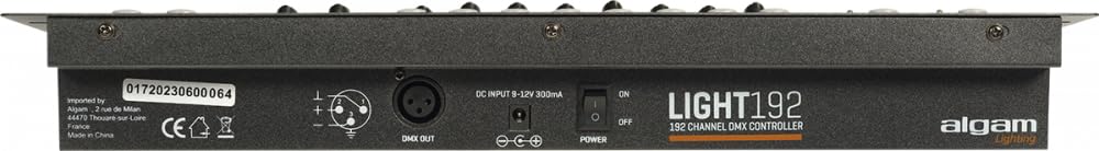 ALGAM LIGHTING Controller DMX 192 (12 Displays x 16 Kanäle) – 482 x 133 x 76 mm – IP20