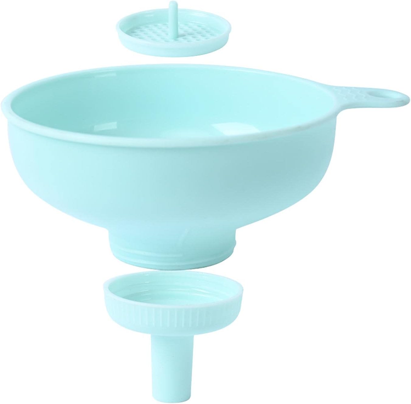 Plastic Wide Mouth Kitchen Funnels with 1 Detachable Spout