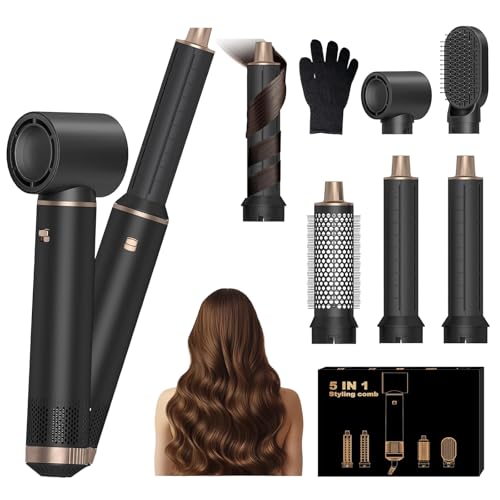 Kitgody 5 in 1 Airstyler Warmluftbürste Set mit Automatischem...