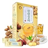 COELO Korean Ginger Tea 15g x 30 Sticks (Total 15.87oz) | Warm & Spicy Flavor Authentic Korean Ginger Powder Instant Tea Caffeine Free | Easy to Brew Warm Cold Beverages & Milk Lattes On-the-Go 생강차