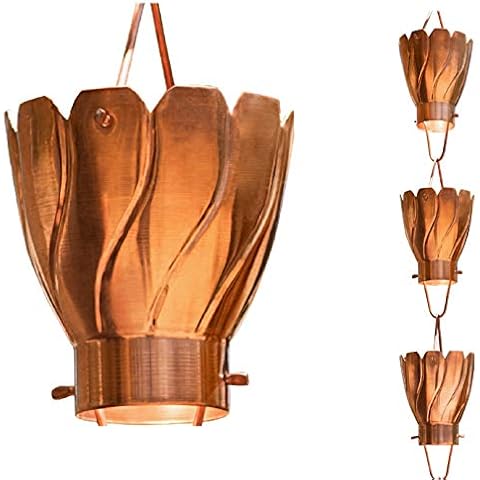 Monarch Regenkette, reines Kupfer, 2,4 m Akira 8-1/2' Kupfer Cover