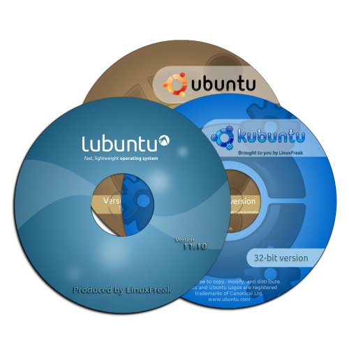 Ubuntu Linux 11.10 Three-pack - Ubuntu, Kubuntu, and Lubuntu - 3 disc set