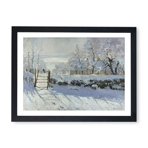 Affiche encadrée Claude Monet The Magpie 1869 pour poésie hivernale