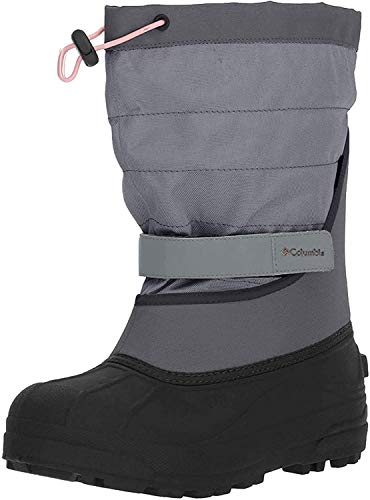 Columbia Childrens Powderbug Plus II, Botas de Nieve Unisex niños, Gris (Grey Ash, Rosewater), 25 EU