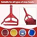 KLHB-YF mop Holder Replacement mop Stick mop Handle Heavy-Duty Commercial Industrial mop Handle Suitable for Cotton and Fiber mop Heads with Threaded Clamping Device Aluminum Handle red mop Stick
