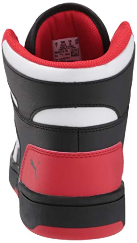 Image of PUMA Rebound Layup SL Mens Sneaker 115 DM US BlackWhiteHigh Risk Red