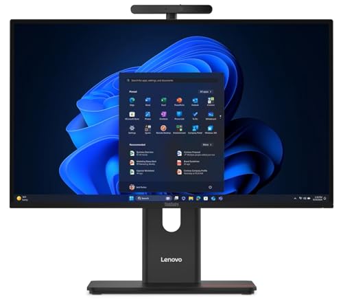 Image of Lenovo ThinkCentre M90a Gen 6 All-in-One with 27″ QHD (2560x1440) 120Hz Non-Touch Display, Intel Core Ultra 7 265 vPro Processor, 64GB DDR5-5600MT, 1TB SSD, Wi-Fi 7, UltraFlex Stand, Windows 11 Pro