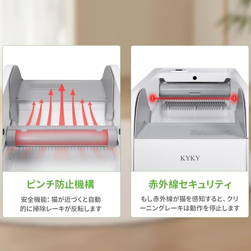 KYKY 猫用全自動トイレ オートクリーナー HIP-C201W の商品画像 4