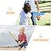 Toyvian 1Set Portable Set Plastic Bat for Outdoor Sports Enhances Physical Fitness Hand Eye Coordination for Backyard Park Playground Play