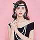 MIVAIUN 1920er Jahre Stil Haarband Vintage 20er Jahre Stirnband, Great Gatsby Damen, Pailletten, Flapper, Braut Tiara Haarschmuck, Showgirl Kopfbedeckung für Dame Mädchen (Schwarz)