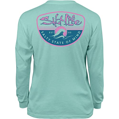 Image of Salt Life Girls Morning Wave Youth Long Sleeve Tee