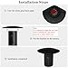 Sun Rain Shade Camera Cover Compatible with Ring Outdoor Cam Plus,Outdoor Camera Protective Shield for Resistant UV, Anti Glare,Easy to Install（Black）