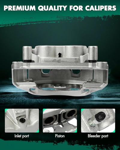 Image of SCITOO Front Left Brake Caliper With Bracket 18B5303 Fit For Chevy Silverado 2500 HD /Silverado 3500 HD, For Chevy Suburban 3500 HD 16-17 For GMC Sierra 2500 HD 11-17 For GMC Sierra 3500 HD 11-17