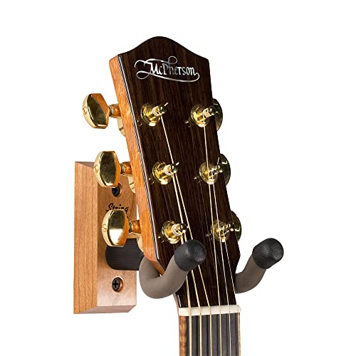 String Swing – Support mural pour guitare acoustique ou électrique CC01K – fabriqué aux États-Unis – Cerisier - Les Beatles, Paul McCartney, John Lennon, RIngo Starr, George Harrison String Swing - Support mural pour guitare acoustique ou électrique CC01K - fabriqué aux États-Unis - Cerisier – Image 8