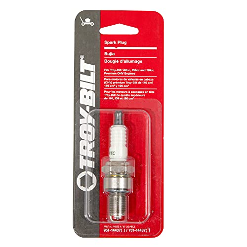 Troy-Bilt Original Equipment 13/16 in. Spark Plug for Walk-Behind Mowers with Premium OHV Engines, OE# 951-14437, 751-14437