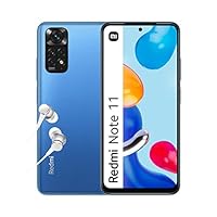 Xiaomi Redmi Note 11, Smartphone + Kopfhörer, 4 + 128 GB Handy ohne Vertrag, 6,43'' 90 Hz FHD + AMOLED DotDisplay, Snapdragon 680, 50 MP Kamera, 5000 mAh, Twilight Blue (DE Version, Amazon Exclusive)