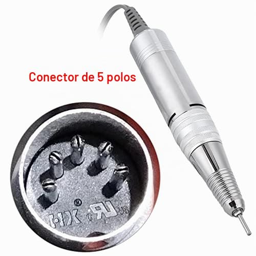 Tbest Mango de Repuesto para Pulido Eléctrico de Uñas 35000Rpm - Nail Drill Handpiece para Manicure - Compatible con Medicool y JD400