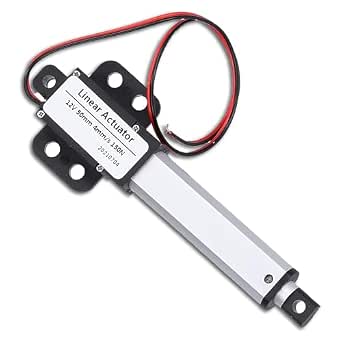 Attuatore Lineare Elettrico 12V, 50mm Corsa, 150N Forza: Compatto, Silenzioso, Per Automazione Industriale E DIY