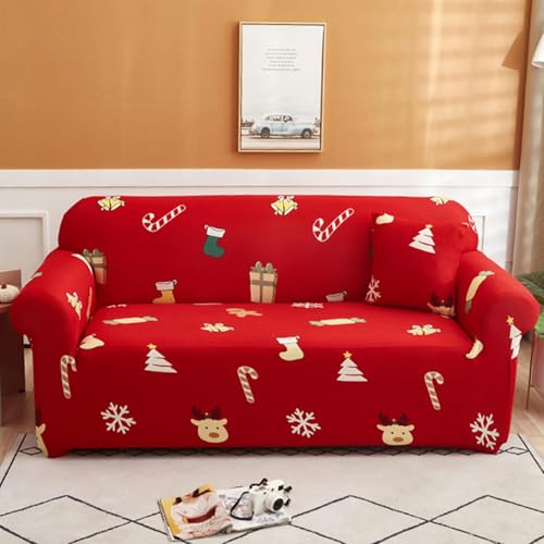 Housse de canapé de Noël imprimée pour protéger le salon