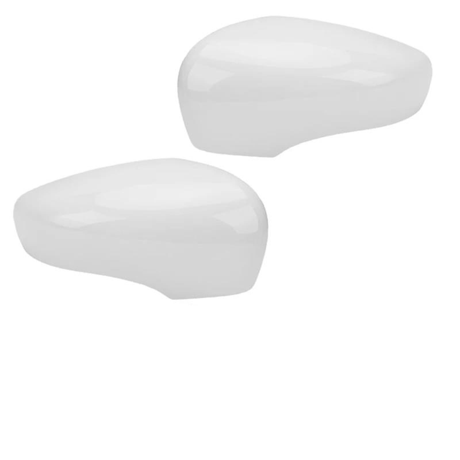 Retroviseurs Coque De Rétroviseur Pour Clio 4 Pour Mk4 Pour Zoé Pour Captur 2012-2019 Coque De Rétroviseur Noir/blanc Brillant Lateraux Coque(White Pair)