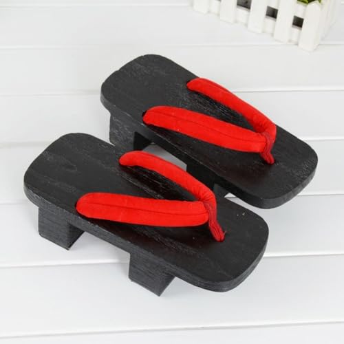 Zuecos geta de madera artesanal con diseño tradicional japonés 3