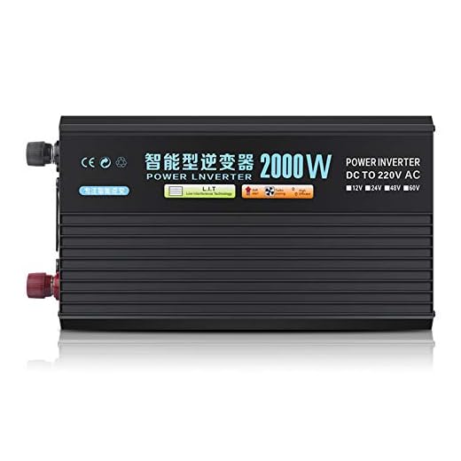 2000 W 12 V/24 V/48 V till 220 V ren sinus volt kfz spänningsomvandlare konverter ren Sine Wave Power Solar Inverter omvandlare strömomvandlare husvagn bil billaddare, 2000 W-24 vto220 V
