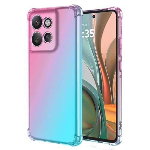 Sailundeng Coque pour Moto G75, Étui pour Motorola G 75 5G Coque de téléphone Claire et Mignonne avec dégradé, Coque Mince Anti-Rayures en TPU Flexible Cover pour...