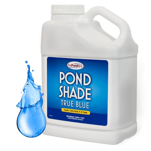 The Pond Guy PondShade Concentrated True Blue Pond Dye Easy to Apply Colorant for Beautiful Water Safe for Fish Pets Livestock & Wildlife 1 Gallon