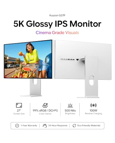 Image of G27P 27 inch 5K UHD Monitor, IPS Glossy (Minimalist with Stand)