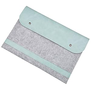 LaoZan Laptoptasche Notebooktasche Laptophülle Schutzhülle Notebook Computer Fall Tablette Aktenkoffer für 11.6-15.4 Zoll Ultrabook für macbook 12" Grün