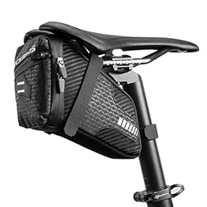 ROCKBROS Bike Saddle Bag Bike Seat Bag Cycling Wedge Pack for Mountain Road Folding Bike 1.5L Bicycle Under Seat Pouch for Bike Accessories Storage