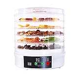 食品乾燥機 フードドライヤー ディハイドレーター5層 28*32cm 食品脱水機 ビーフジャーキーフ/ルーツ野菜用/花/野菜/果物/キノコ 乾燥 脱水機 家庭用 業務用 食品グレード LZYSMXW (B)