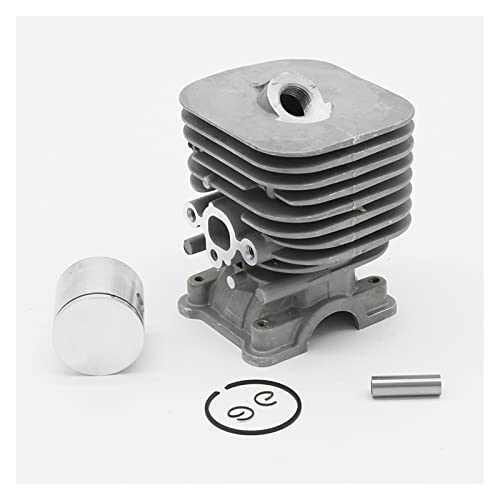 PSKOO 35 MM Cylindre Piston Assy Compatible avec Husqvarna 125 125L 125LD 125R 125RJ 128 128C 128L Outils De Jardin Tondeuse Pièces De Rechange