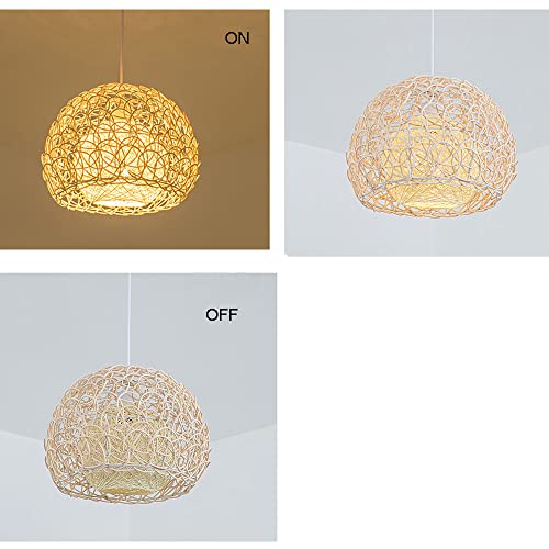 Lustre en bambou rond pour créer une ambiance chaleureuse