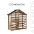 Sunjoy 69" Firewood Rack, Outdoor Wooden Storage Shed, Firewood Storage Rack