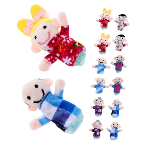 Image of LRXIYODE 18pcs Little Hands Finger Puppet Hand Finger Puppets Role-play Funny Family Storytime Creative