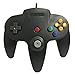 Old Skool Classic Wired Controller Joystick Compatible with Nintendo 64 N64 Game System - Black