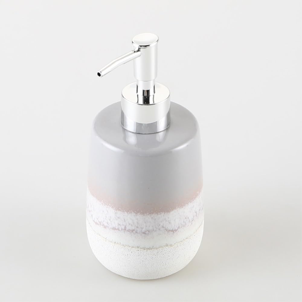 Flacone di emulsione a Gradiente in Ceramica Grezza con Dispenser di Sapone, flacone di Dispenser per Mani Personalizzato, flacone di shampo