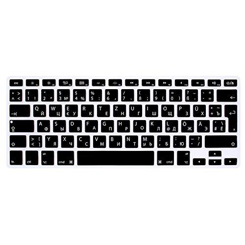 Allemande Russe de silicone Housse de protection pour MacBook, Air & Pro Clavier, Claviers sans fil Cover