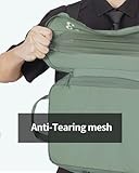 ECOHUB 5 Set Compression Packing Cubes for Suitcases Organiser Bags Set Travel Essentials with Shoe Bags for Travel Tear-resistant Travel Accessories with ID Tag Expandable Packing Bags(Green) - Image 5