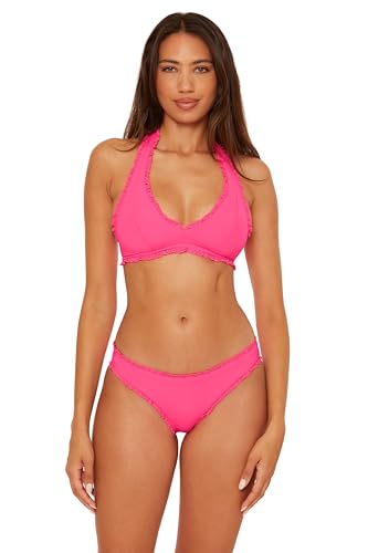 BECCA Women's Frills Hipster Bikini Bottom, Cheeky Coverage, Swimwear Separates4