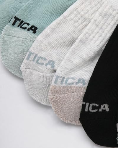 Image of Nautica Womens Quarter Socks Moisture Wicking Cushioned Socks, 12 Pack | Stretch Performance Dri-Motion Fabric, Cushioned with Arch Support, Breathable Mesh Panels, Quarter Cut, Shoe Size 4-10