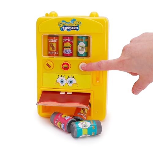 Toyland® Spongebob Squarepants Mini Vending Machine Playset - Rock Bottom Pretend Play Toy with Coins & Drinks Accessories - Fun Gift for Kids Ages 3+ by Toyland - Image 8